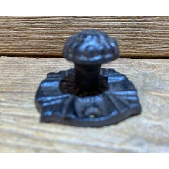 Six (6) Drawer Pulls Vintage Cast Iron Drawer Knob 2 1/4" wide Base 0170-0062 - Picture 4 of 12